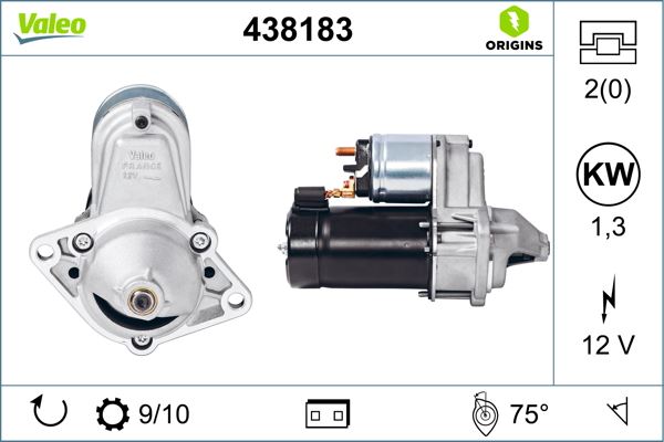 VALEO 438183 Elektrik Sistemi Marş Motoru - OPEL CORSA D (S07) uyumlu