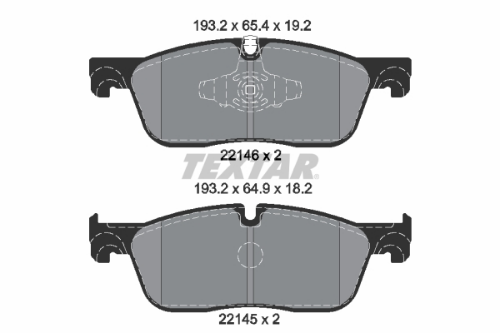 TEXTAR 2214601 Fren Sistemleri Fren Balatası - LAND ROVER RANGE ROVER EVOQUE (L538) uyumlu