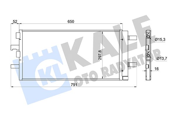 KALE OTO RADYATÖR 361280 İklimlendirme Sistemi Klima Radyatörü - BMW 2 Active Tourer (F45) uyumlu