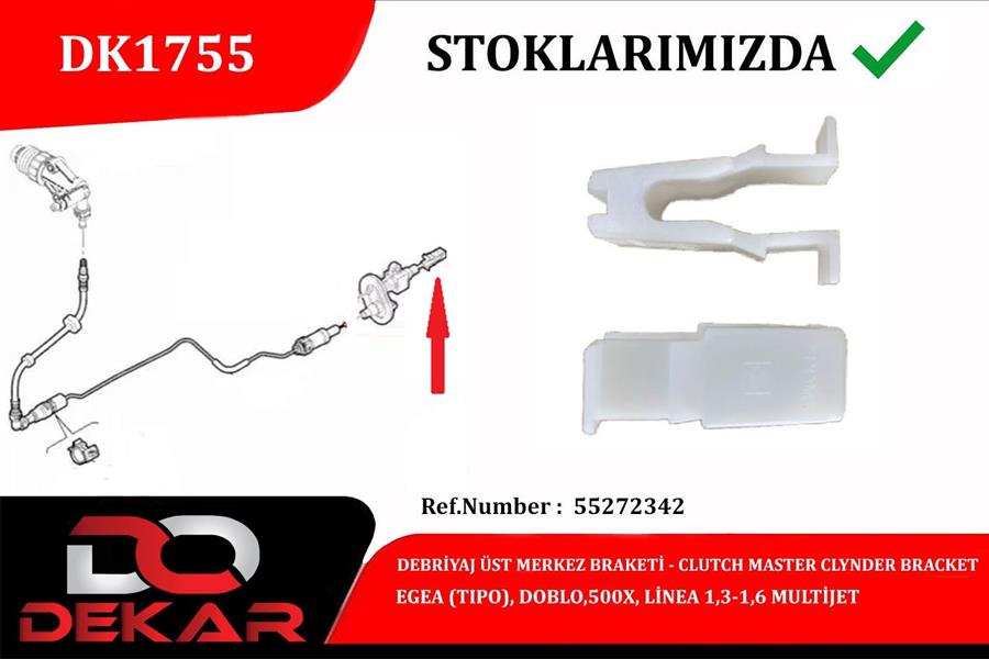 Debriyaj Merkez Braketi - DEKAR - DK1755 Ürün Görseli