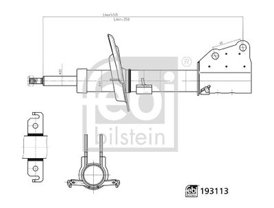 FEBI BILSTEIN 193113 Süspansiyon Sistemi Amortisör - RENAULT KANGOO Express (FW0/1_) uyumlu