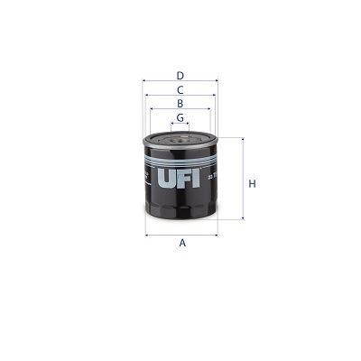 UFI 23.751.00 Motor Yağ Filtresi - ALFA ROMEO GIULIETTA (940_) uyumlu