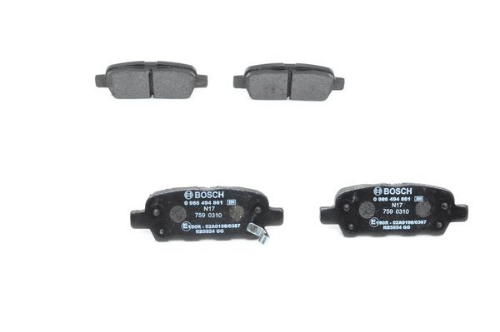 BOSCH 0 986 494 861 Fren Sistemleri Fren Balatası - INFINITI EX uyumlu