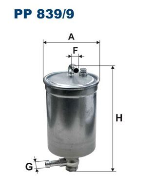 FILTRON PP 839/9 Yakıt Sistemi Yakıt Filtresi - AUDI A4 B7 (8EC) uyumlu
