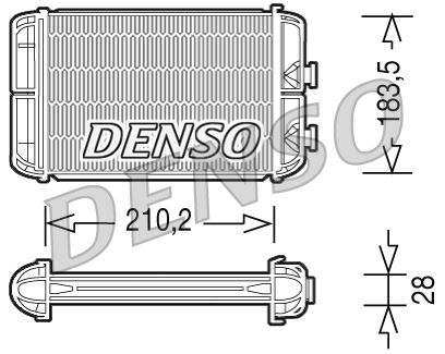 DENSO DRR20004 İklimlendirme Sistemi İç Mekan Isı Değiştirici - OPEL ASTRA G Hatchback (T98) uyumlu