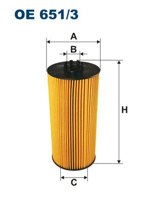 FILTRON OE 651/3 Motor Yağ Filtresi - MERCEDES-BENZ AXOR 2 uyumlu