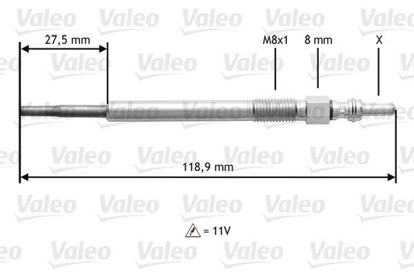 VALEO 345118 Ateşleme Sistemi Kızdırma Bujisi - FIAT PUNTO EVO (199_) uyumlu