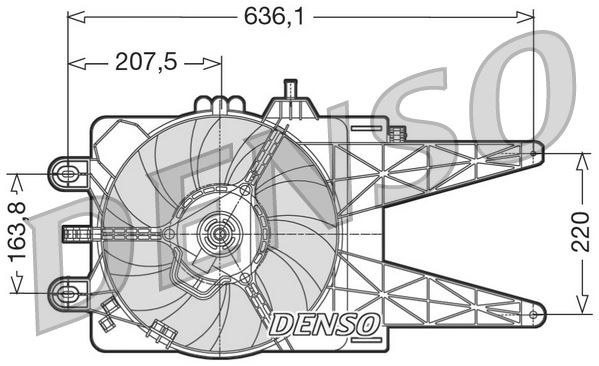 DENSO DER09014 Soğutma Sistemi Fan - FIAT PUNTO (188_) uyumlu