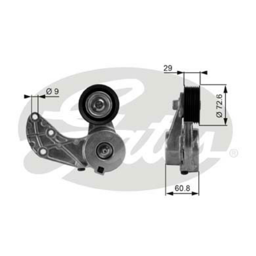 GATES T38317 Motor Kayış Gergisi - VW TOUAREG (7P5, 7P6) uyumlu