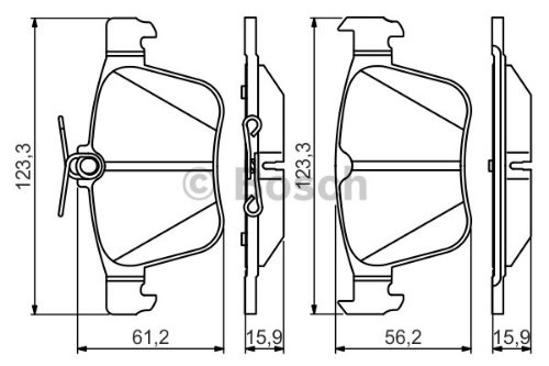 BOSCH 0 986 495 346 Fren Sistemleri Fren Balatası - VW PASSAT B8 (3G2, CB2) uyumlu