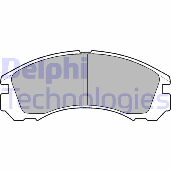 DELPHI LP871 Fren Sistemleri Fren Balatası - MITSUBISHI OUTLANDER II (CW_W) uyumlu