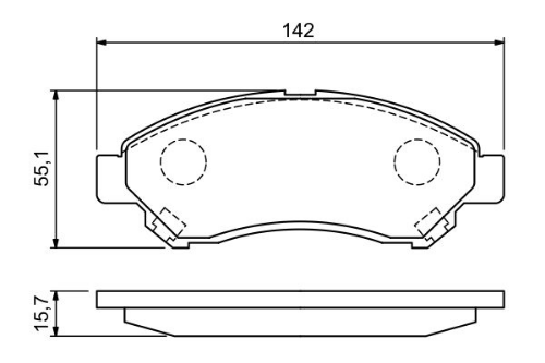 BOSCH 0 986 494 936 Fren Sistemleri Fren Balatası - SUZUKI SX4 S-CROSS (JY) uyumlu