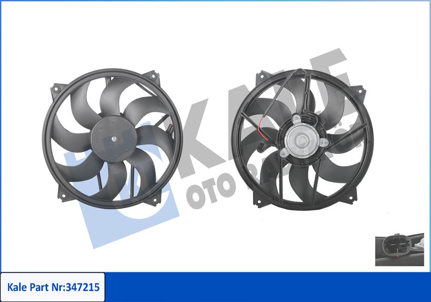 KALE OTO RADYATÖR 347215 Soğutma Sistemi Fan - CITROËN C4 II (NC_) uyumlu