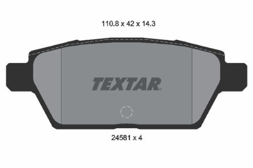 TEXTAR 2458102 Fren Sistemleri Fren Balatası - MAZDA 6 Station Wagon (GY) uyumlu