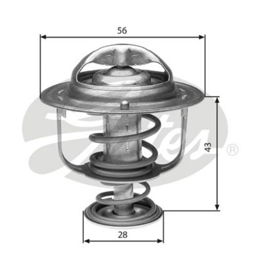 GATES TH31388G1 Motor Termostat - NISSAN SUNNY III (N14, B13) uyumlu