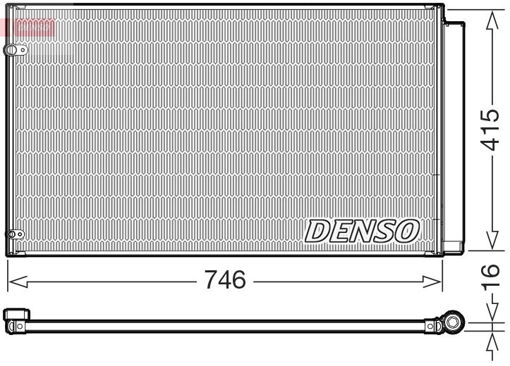 DENSO DCN51017 İklimlendirme Sistemi Klima Radyatörü - LEXUS RX (_L1_) uyumlu