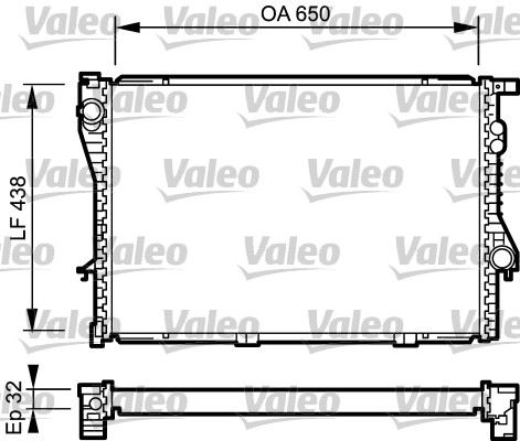 VALEO 731766 Soğutma Sistemi Su Soğutucu & Parçaları - BMW 5 (E39) uyumlu