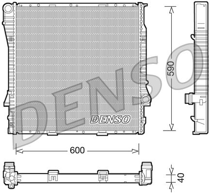 DENSO DRM05114 Soğutma Sistemi Su Soğutucu & Parçaları - BMW X5 (E53) uyumlu