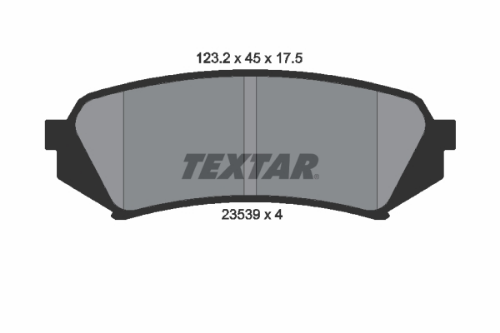 TEXTAR 2353902 Fren Sistemleri Fren Balatası - TOYOTA LAND CRUISER 100 (_J1_) uyumlu