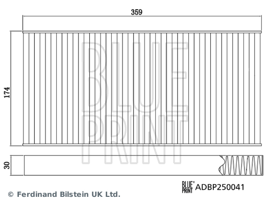 BLUE PRINT ADBP250041 İklimlendirme Sistemi Polen Filtresi - VW ID.3 (E11, E12) uyumlu