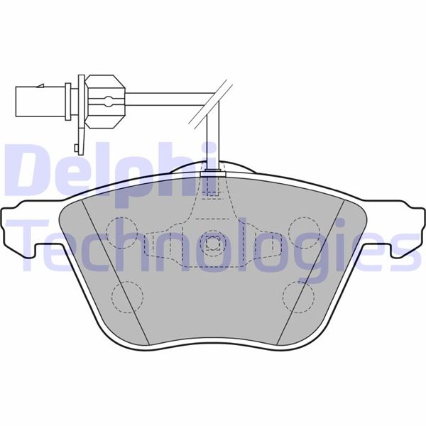 DELPHI LP1801 Fren Sistemleri Fren Balatası - VW SHARAN (7M8, 7M9, 7M6) uyumlu