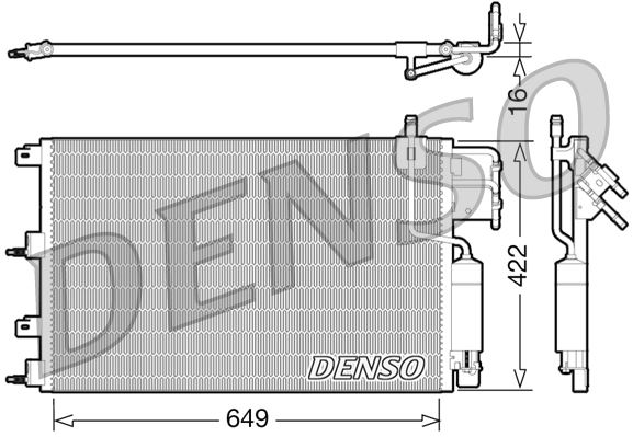 DENSO DCN10023 İklimlendirme Sistemi Klima Radyatörü