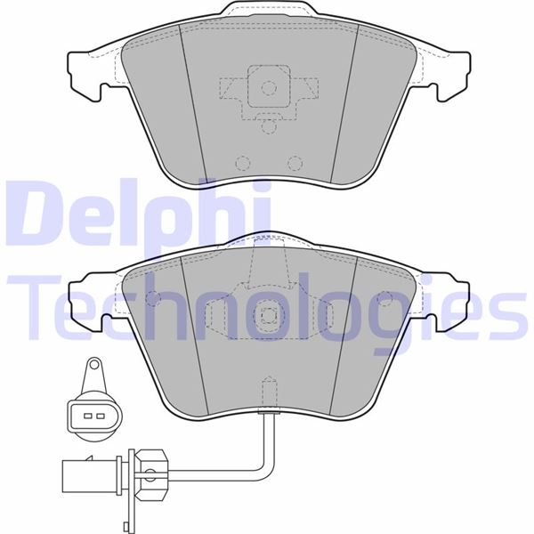 DELPHI LP1922 Fren Sistemleri Fren Balatası - AUDI A6 C5 Avant (4B5, 4B6) uyumlu