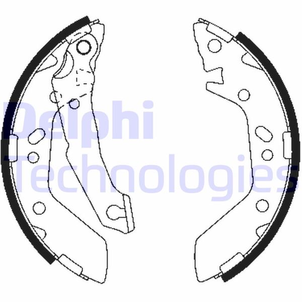 DELPHI LS1909 Fren Sistemleri Fren Pabucu - HYUNDAI ACCENT I (X-3) uyumlu