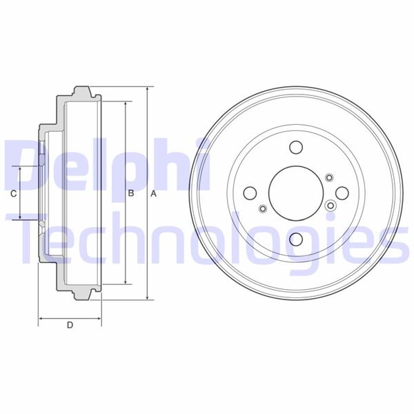 DELPHI BF625 Fren Sistemleri Fren Kampanası - SUBARU JUSTY III (G3X) uyumlu