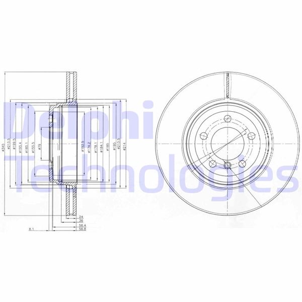 DELPHI BG9789 Fren Sistemleri Fren Diski - BMW 7 (E65, E66, E67) uyumlu