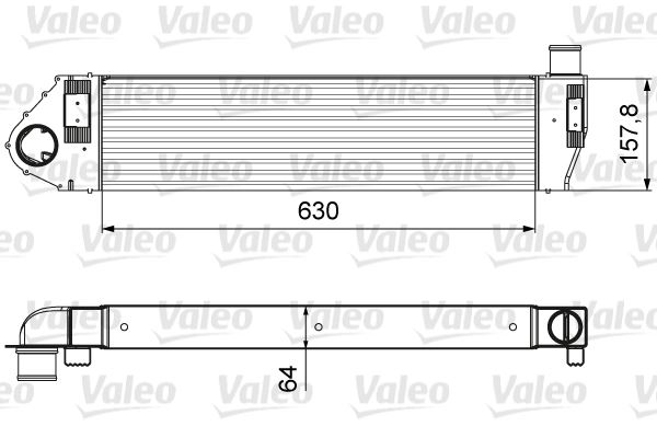 VALEO 818621 Motor Turbo Radyatörü - RENAULT MEGANE II Sedan (LM0/1_) uyumlu