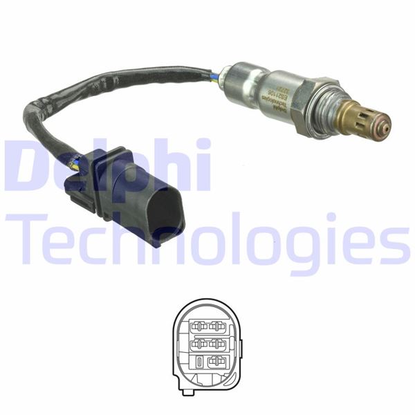DELPHI ES21106-12B1 Emme & Egzoz Sistemi Egzoz Sensörleri - CITROËN C4 II (NC_) uyumlu
