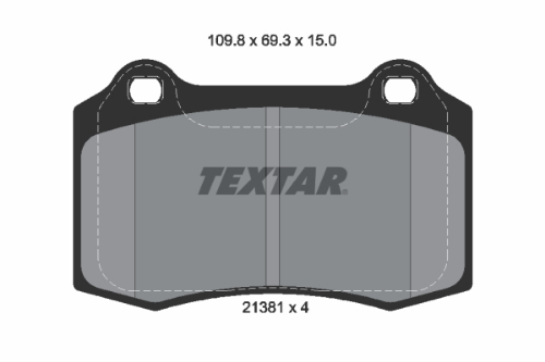TEXTAR 2138102 Fren Sistemleri Fren Balatası - CITROËN DS3 (SA_) uyumlu