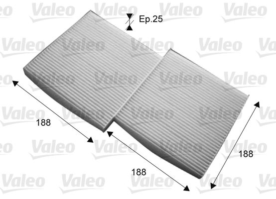 VALEO 715714 İklimlendirme Sistemi Polen Filtresi - BMW X3 (F25) uyumlu