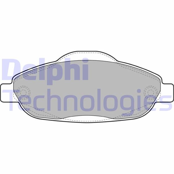 DELPHI LP2070 Fren Sistemleri Fren Balatası - PEUGEOT 308 I (4A_, 4C_) uyumlu