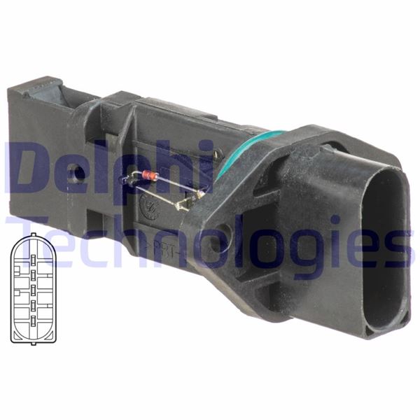 DELPHI AF10584-12B1 Motor Hava Kütle Ölçer (MAF Sensörü) - PORSCHE BOXSTER (986) uyumlu