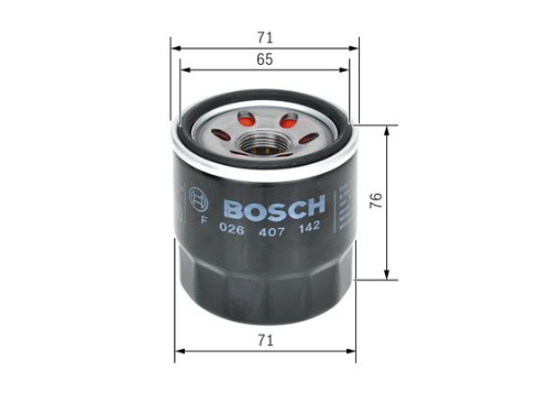BOSCH F 026 407 142 Motor Yağ Filtresi - KIA PICANTO II (TA) uyumlu