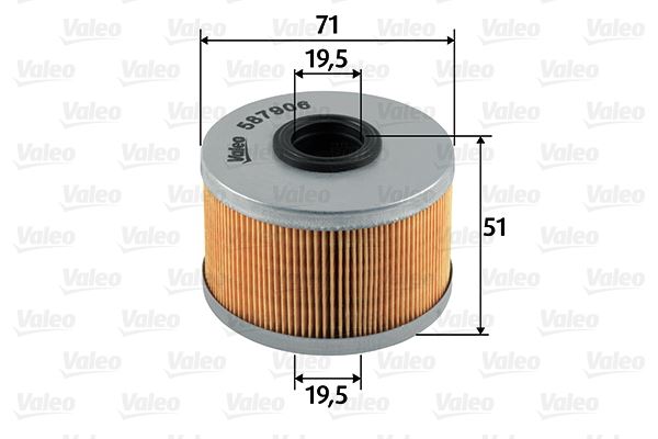 VALEO 587906 Yakıt Sistemi Yakıt Filtresi - RENAULT RAPID Kasa/büyük limuzin (F40_, G40_) uyumlu