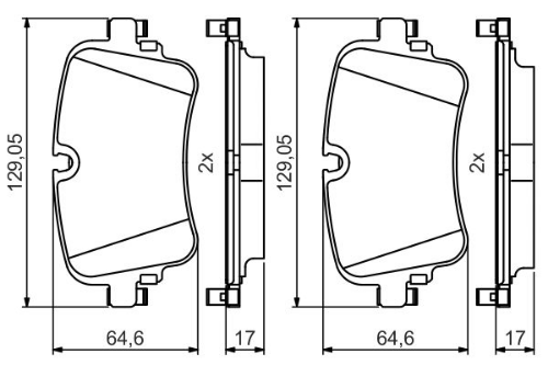 BOSCH 0 986 495 426 Fren Sistemleri Fren Balatası - AUDI Q7 (4MB, 4MG, 4MQ) uyumlu