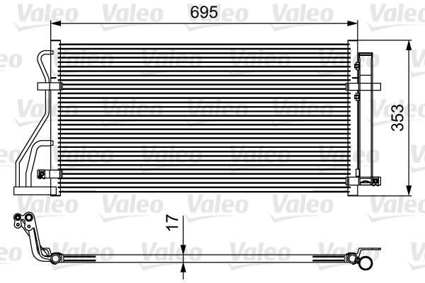 VALEO 814488 İklimlendirme Sistemi Klima Radyatörü - KIA CARENS III MPV (UN) uyumlu