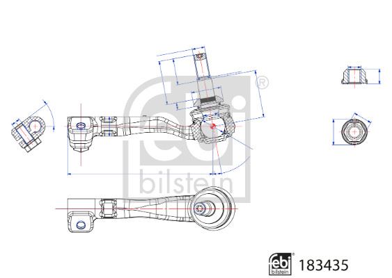 FEBI BILSTEIN 183435 Direksiyon Sistemi Mafsal - BMW X3 (G01, F97, G08) uyumlu