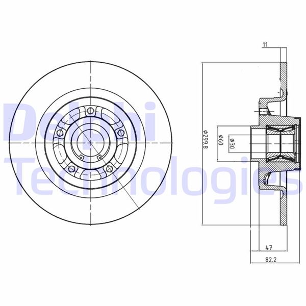 DELPHI BG9023RS Fren Sistemleri Fren Diski - RENAULT VEL SATIS (BJ0_) uyumlu