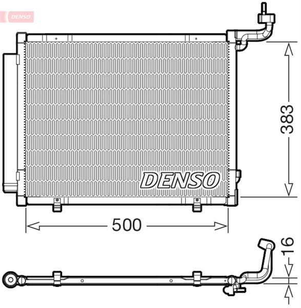 DENSO DCN10057 İklimlendirme Sistemi Klima Radyatörü - FORD ECOSPORT uyumlu
