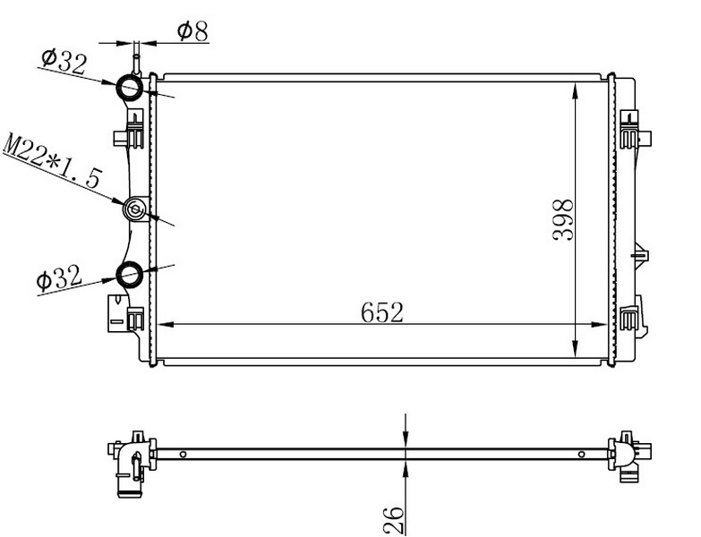 Su Radyatörü - BAU057026 Ürün Görseli