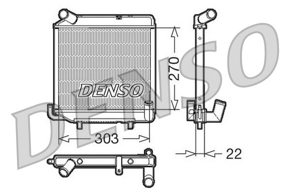 DENSO DRM99003 Soğutma Sistemi Su Soğutucu & Parçaları - LIGIER AMBRA uyumlu