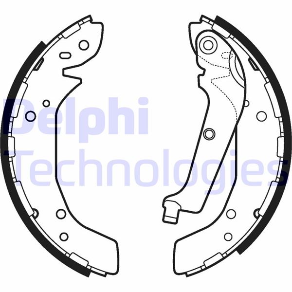 DELPHI LS2117 Fren Sistemleri Fren Pabucu - HYUNDAI SONATA IV (EF) uyumlu