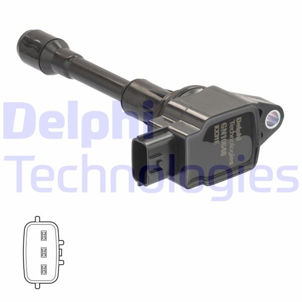 DELPHI GN10648-12B1 Ateşleme Sistemi Ateşleme Bobini - NISSAN MICRA IV (K13K, K13KK) uyumlu