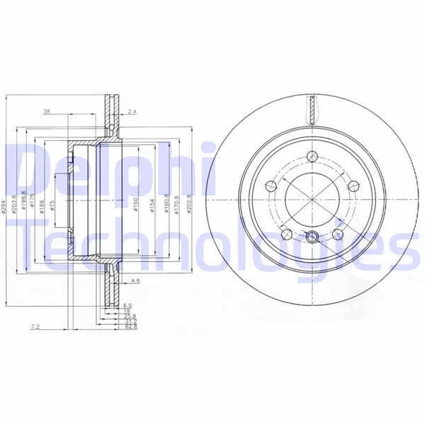 DELPHI BG3947 Fren Sistemleri Fren Diski - BMW Z4 Roadster (E85) uyumlu
