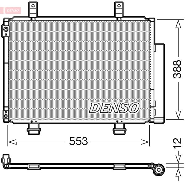 DENSO DCN47007 İklimlendirme Sistemi Klima Radyatörü - SUZUKI SWIFT IV (FZ, NZ) uyumlu