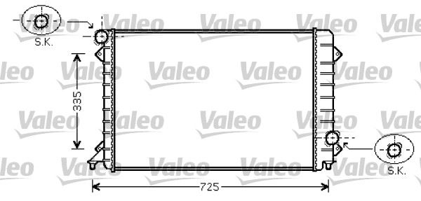 VALEO 734754 Soğutma Sistemi Su Soğutucu & Parçaları - AUDI A8 D2 (4D2, 4D8) uyumlu